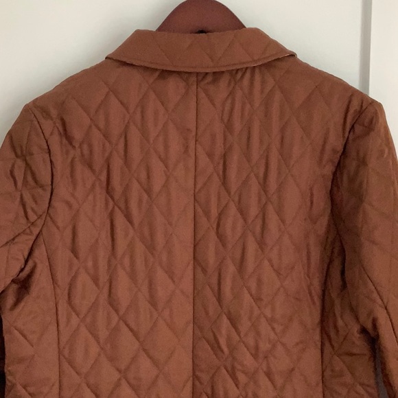 🎉SOLD🎉Burberry Brown Quilted Jacket Size M - Picture 6 of 8